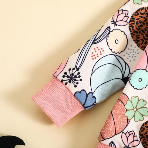 Baby Boy Girl My First Halloween Outfit Pumpkin Sweatshirt Top+Drawstring Long Pants Newborn Halloween 2Pcs Clothes in Kuwait