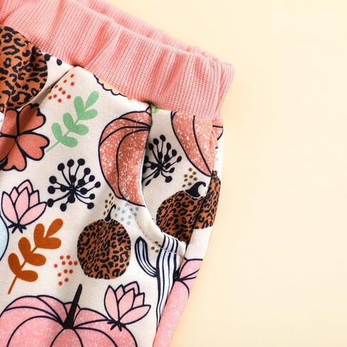 Baby Boy Girl My First Halloween Outfit Pumpkin Sweatshirt Top+Drawstring Long Pants Newborn Halloween 2Pcs Clothes in Kuwait