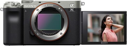 Sony a7C Mirrorless Full Frame Camera Alpha 7C Interchangeable Lens Body Only Silver ILCE7C/S Bundle with Deco Gear Case + Extra Battery + Flash + Filters + 64GB Card + Software Kit and Accessories in Saudi Arabia
