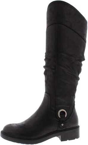 BareTraps Womens Chaya Tall Block Heel Knee-High Boots, Black, Size 7.5 in Saudi Arabia