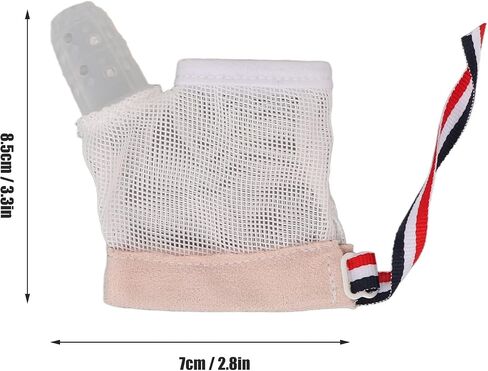 Silicone Toddler Baby Finger Guard with Breathable Mesh Wrist Band and Round Massage Bumps, Thumb Sucking Stop for Kids, Effective Thumb Sucking Glove Treatment Kit in Saudi Arabia