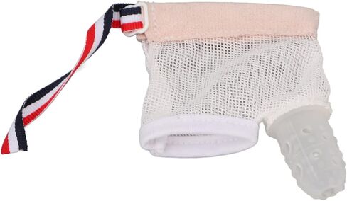 Silicone Toddler Baby Finger Guard with Breathable Mesh Wrist Band and Round Massage Bumps, Thumb Sucking Stop for Kids, Effective Thumb Sucking Glove Treatment Kit in Saudi Arabia