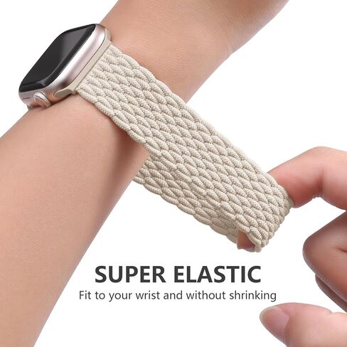 3 Pack Braided Stretchy Solo Loop Compatible for Apple Watch Bands 38mm 40mm 41mm 42mm 44mm 45mm 49mm for Women Men, Nylon Elastic Strap Wristbands for iWatch Series 9 8 7 6 5 4 3 2 1 SE Ultra/Ultra2 in Saudi Arabia