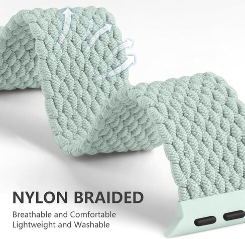 3 Pack Braided Stretchy Solo Loop Compatible for Apple Watch Bands 38mm 40mm 41mm 42mm 44mm 45mm 49mm for Women Men, Nylon Elastic Strap Wristbands for iWatch Series 9 8 7 6 5 4 3 2 1 SE Ultra/Ultra2 in Kuwait