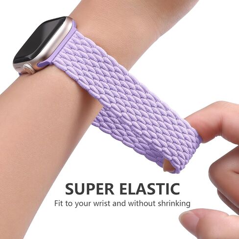 3 Pack Braided Stretchy Solo Loop Compatible for Apple Watch Bands 38mm 40mm 41mm 42mm 44mm 45mm 49mm for Women Men, Nylon Elastic Strap Wristbands for iWatch Series 9 8 7 6 5 4 3 2 1 SE Ultra/Ultra2 in Kuwait