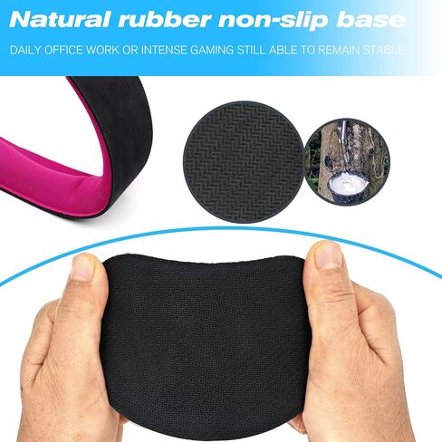 Keyboard Wrist Rest and Mouse Wrist Rest Set - Ergonomic Memory Foam Wrist Cushion - for Wrist Support on Computer, Laptop, Office, Playing Games, Typing Relieves Wrist Pain Red in Kuwait
