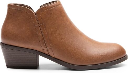 DREAM PAIRS Women's Ankle Boots Low Chunky Heels Short Fall Booties in Saudi Arabia