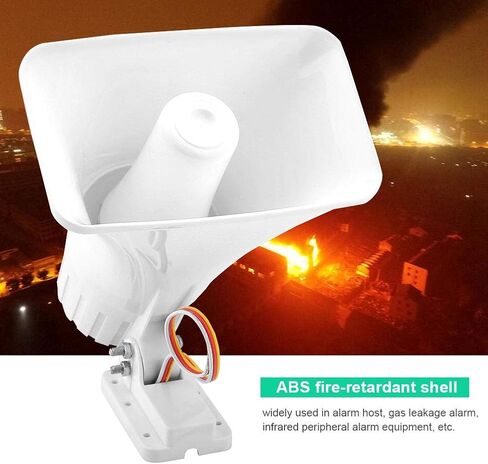 Horn Siren,ASHATA 150 dB DC 12V Dual Tone Wired Horn Siren Burglar Alarm System,Warning Althorn Speaker for Home Security in Saudi Arabia