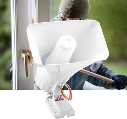 Horn Siren,ASHATA 150 dB DC 12V Dual Tone Wired Horn Siren Burglar Alarm System,Warning Althorn Speaker for Home Security in Saudi Arabia