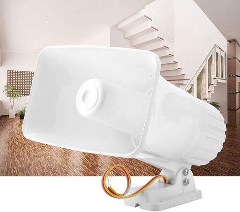 Horn Siren,ASHATA 150 dB DC 12V Dual Tone Wired Horn Siren Burglar Alarm System,Warning Althorn Speaker for Home Security in Saudi Arabia