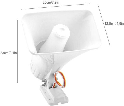 Horn Siren,ASHATA 150 dB DC 12V Dual Tone Wired Horn Siren Burglar Alarm System,Warning Althorn Speaker for Home Security in Saudi Arabia