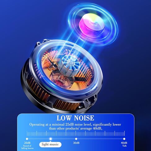 مبرد الهاتف اللوحي، تبريد أشباه الموصلات الجديد 2024 لأجهزة Android، iPad، iPhone، Surface، FS03 مروحة تبريد مغناطيسية للألعاب والبث المباشر TikTok in Kuwait