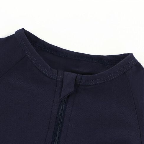 Baby Boy Girl Cotton Short Sleeve Zipper Rompers Infant 2-way Zippers Comfy Summer Jumpsuit Pajamas in Saudi Arabia