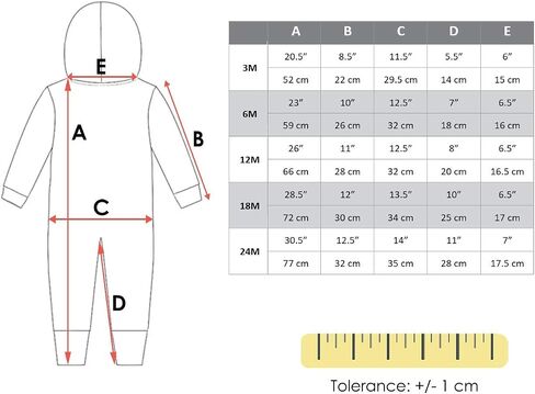 kIDio Organic Cotton Baby Infant Hooded Onesie - Girl Boy (0-2 Years) in Saudi Arabia