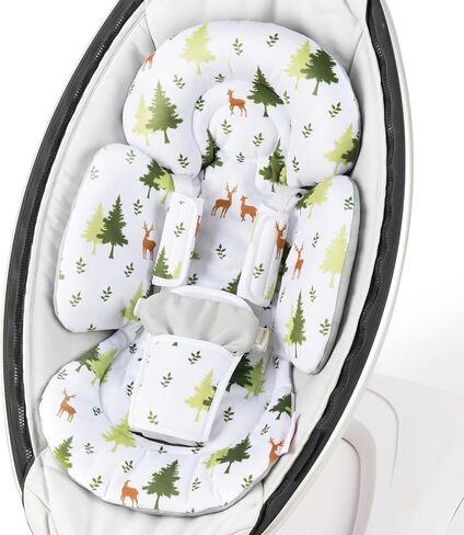 Generic Infant Car Seat Insert Compatible with Mamaroo Swing & Graco Swing and Infant Car Seat, Newborn Insert Baby Head Body Support, Reversible Design, Breathable Soft Fabric, 1Pcs - Pink Floral in Saudi Arabia