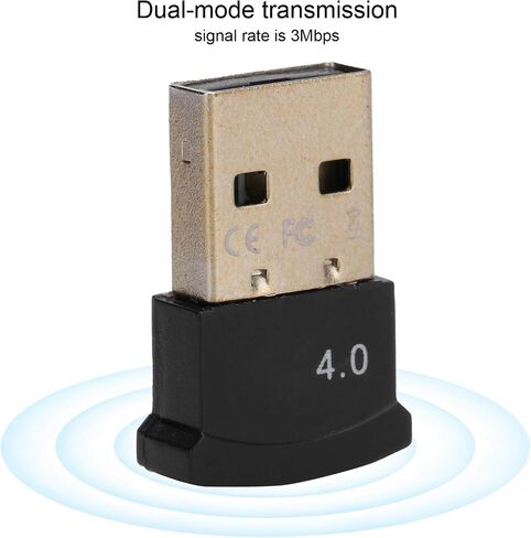 محول USB BT للكمبيوتر الشخصي، محول لاسلكي 4.0 BT، دونجل USB BT، الوضع المزدوج، دعم Windows 98/98se/Me/2000/ لـ XP/لـ Vista/ 7/8/10 in Saudi Arabia