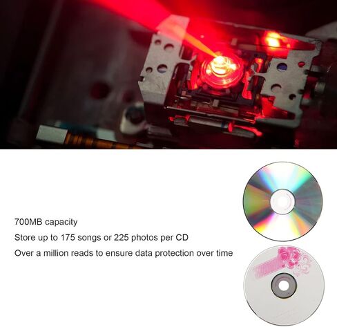 CD R Blank Discs, 2X to 52X Speed, 730MB Capacity Blank CD R Discs for Storing Digital Images, Music Data, with Compatible Devices (10PCS) in Saudi Arabia