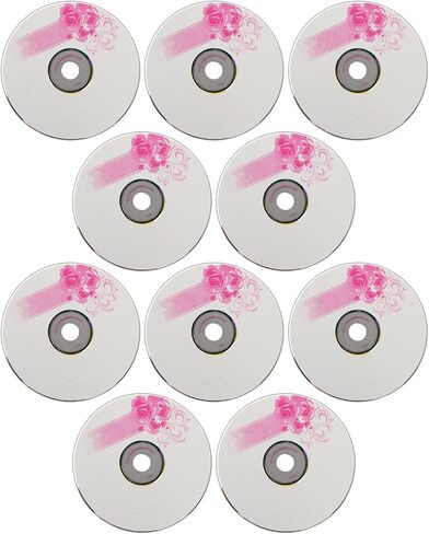 CD R Blank Discs, 2X to 52X Speed, 730MB Capacity Blank CD R Discs for Storing Digital Images, Music Data, with Compatible Devices (10PCS) in Saudi Arabia