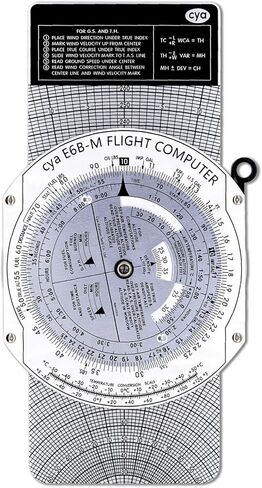 قاعدة الشريحة الدائرية لكمبيوتر الطيران E6B المستخدمة في التدريب على الطيران in Kuwait