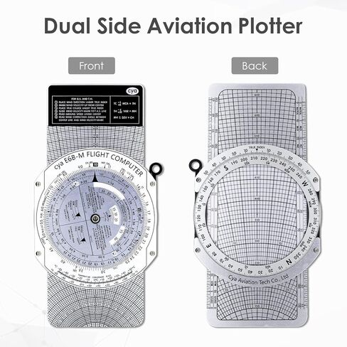 قاعدة الشريحة الدائرية لكمبيوتر الطيران E6B المستخدمة في التدريب على الطيران in Kuwait