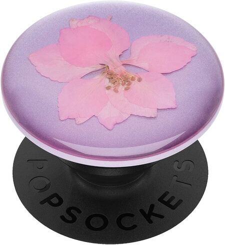 POPSOCKETS PopGrip Premium Mobile Phone Stand Flowers, Pink in Saudi Arabia