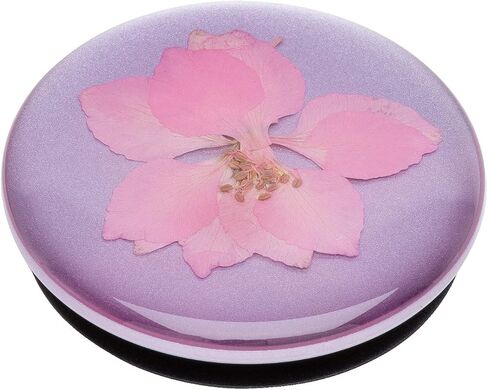 POPSOCKETS PopGrip Premium Mobile Phone Stand Flowers, Pink in Saudi Arabia