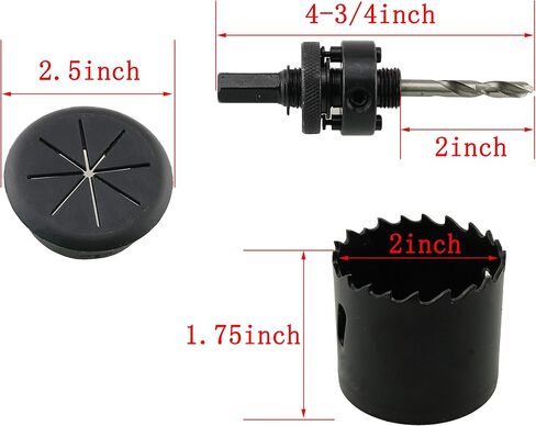 1 مجموعة مكتب سلك الحبل كابل الحلقات غطاء ثقب مع ثقب المنشار عدة عالية السرعة ثنائية المعدن Holesaw لقم الثقب لمكتب الكمبيوتر مكتب كابل الحبل المنظم in Kuwait