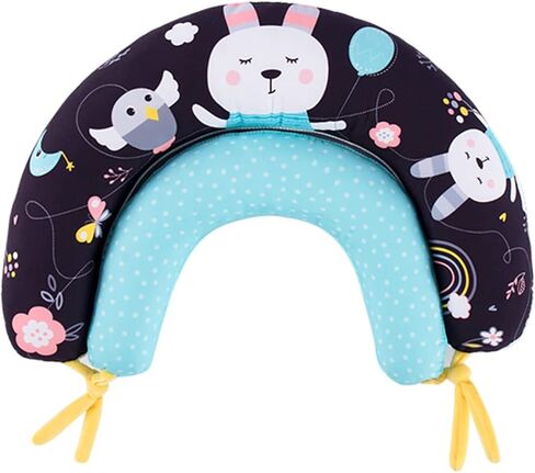 Koty 2 in 1 Tummy-Time Soft Baby Developmental Pillow, Indoor Early Development Sensory Activity Centers, Play Mat Toys for Babies, Newborns & Infants Gift for 0 3 6 Months(Fox) in Kuwait