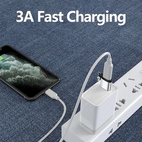 محول Lightning إلى USB C - محول شحن سريع مكون من 3 حزم - محول Lightning Female إلى USB C Male لسلسلة iPhone 15 وiPad Air وGalaxy S23/Note 20 وPixel 8 والمزيد in Kuwait