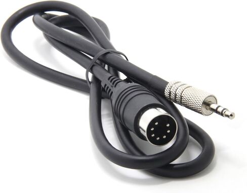 Ancable 3ft 7-Pin Din Male to 3.5mm (1/8in) كابل صوت بديل ستيريو ذكر متوافق مع iPod/iPad/iPhone/MP3/PC/TV/Android إلى Bang & Olufsen B&O، Naim، Quad.Stereo Systems in Kuwait