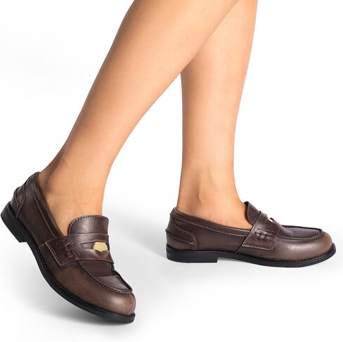DREAM PAIRS Women's Loafers Dressy Fashion Comfortable Slip On Penny Loafers Business Casual Shoes Work Office for Women in Saudi Arabia