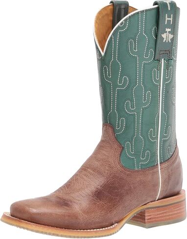 حذاء Tin Haul للسيدات من أحذية رعاة البقر الغربية، تركواز/أسمر مصفر، 6 in Kuwait