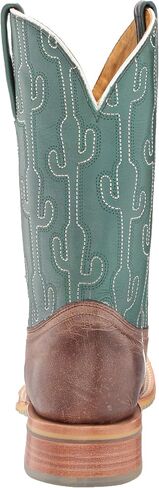 حذاء Tin Haul للسيدات من أحذية رعاة البقر الغربية، تركواز/أسمر مصفر، 6 in Kuwait