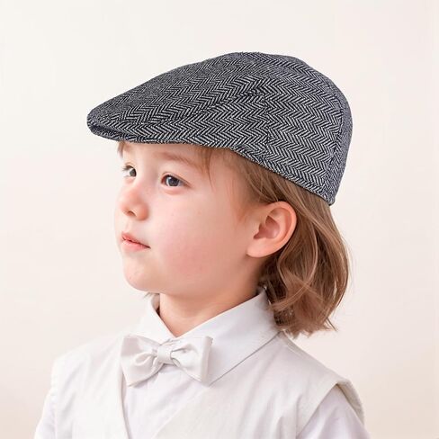 Toddler Boys Vintage Newsboy Cap Kids Tweed Ivy Drivers Flat Cap Infant Beret Hat in Saudi Arabia