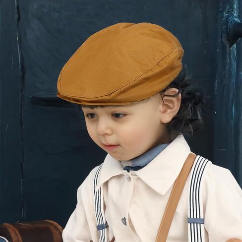 Toddler Boys Vintage Newsboy Cap Kids Tweed Ivy Drivers Flat Cap Infant Beret Hat in Saudi Arabia