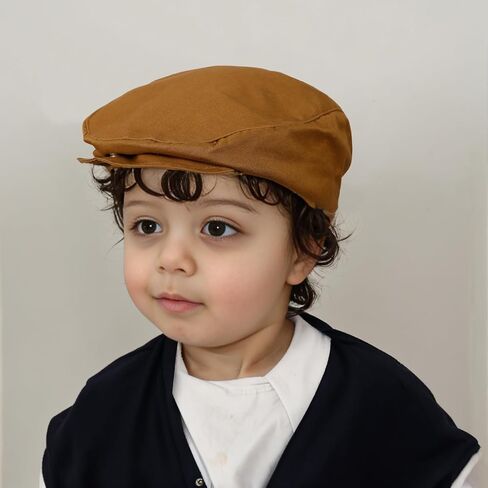 Toddler Boys Vintage Newsboy Cap Kids Tweed Ivy Drivers Flat Cap Infant Beret Hat in Saudi Arabia