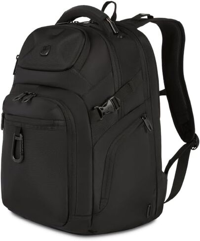 SwissGear Endure Laptop Backpack, Black, 18"x13"x8" in Saudi Arabia