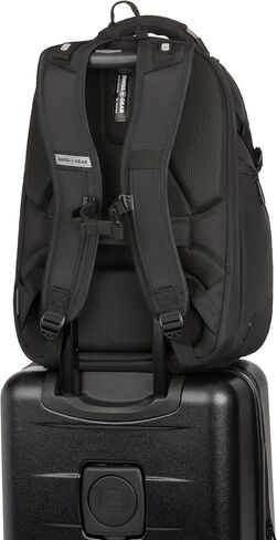 SwissGear Endure Laptop Backpack, Black, 18"x13"x8" in Saudi Arabia