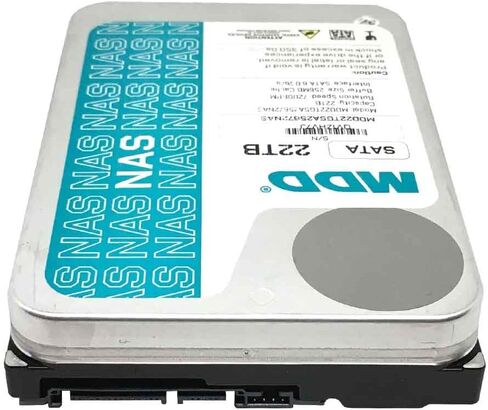 MDD (MDD22TS25672NAS) 22TB 7200RPM 256MB Cache SATA 6.0Gb/s 3.5inch Internal NAS Hard Drive - 5 Years Warranty (Renewed) in Saudi Arabia