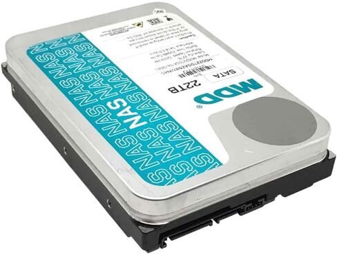 MDD (MDD22TS25672NAS) 22TB 7200RPM 256MB Cache SATA 6.0Gb/s 3.5inch Internal NAS Hard Drive - 5 Years Warranty (Renewed) in Saudi Arabia