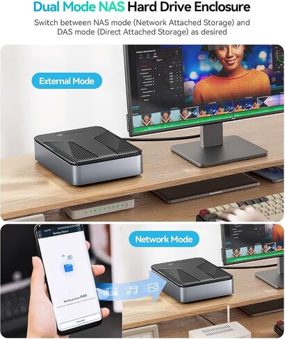 وحدة تخزين Yottamaster 1 Bay NAS لـ 2.5 بوصة SATA HDD/SSD، وحدة المعالجة المركزية رباعية النواة، منفذ 1 جيجا بايت، ذاكرة وصول عشوائي 1 جيجا DDR4، جهاز تخزين متصل بالشبكة للتخزين السحابي المنزلي والشخصي [بدون أقراص] - DM1 in Saudi Arabia