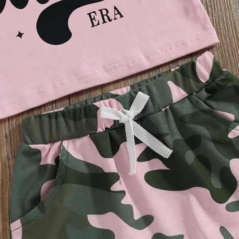 Karwuiio Toddlers Baby Girls Summer Clothes Set Short Sleeve T Shirt Shorts Set Newborn 2Pcs Outfits Set in Saudi Arabia