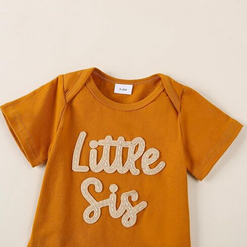 ملابس Balaflyie للأخت الصغيرة للفتيات الصغيرات، سراويل رومبير لحديثي الولادة، عصابة رأس، ملابس منزلية قادمة in Kuwait