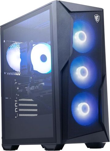 سطح المكتب للألعاب MSI Codex R2: Intel Core i7-14700F، Geforce RTX 4060 Ti، 32 جيجابايت DDR5، 2 تيرابايت m.2 NVMe SSD، 80+ Gold PSU، WiFi، لوحة مفاتيح وماوس، سهل الاستخدام، Windows 11 Home: 14NUD7-092US in Saudi Arabia