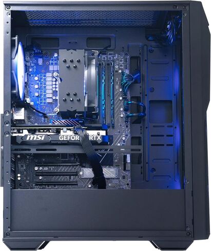 سطح المكتب للألعاب MSI Codex R2: Intel Core i7-14700F، Geforce RTX 4060 Ti، 32 جيجابايت DDR5، 2 تيرابايت m.2 NVMe SSD، 80+ Gold PSU، WiFi، لوحة مفاتيح وماوس، سهل الاستخدام، Windows 11 Home: 14NUD7-092US in Saudi Arabia