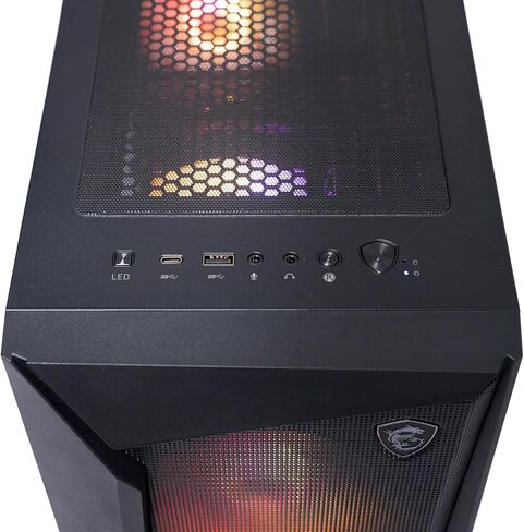 سطح المكتب للألعاب MSI Codex R2: Intel Core i7-14700F، Geforce RTX 4060 Ti، 32 جيجابايت DDR5، 2 تيرابايت m.2 NVMe SSD، 80+ Gold PSU، WiFi، لوحة مفاتيح وماوس، سهل الاستخدام، Windows 11 Home: 14NUD7-092US in Saudi Arabia