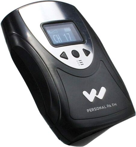 جهاز استقبال Williams Sound FM R38 PPA SelectView FM يناسب جميع أجهزة إرسال Williams Sound 72-76 MHz ذات النطاق العريض، شاشة OLED عالية الدقة 1 بوصة، قابلة لإعادة الشحن in Kuwait