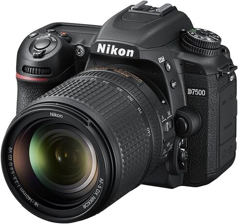 Nikon D7500 20.9MP DX-Format Digital SLR Camera + AF-S 18-140mm f/3.5-5.6G ED VR Lens Bundle with 64GB Memory Card, Camera Bag, Paintshop Pro 2018 and Accessories (11 Items) in Saudi Arabia