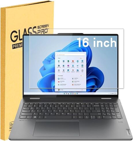 Tempered Glass Screen Protector Compatible with 2024 Lenovo Yoga Pro 9i Gen 9 16 Inch and 2023 Lenovo Slim Pro 9i 16″ Gen 8 16 Inch Laptop Screen Protector Bubble Free,Anti Scratch Ultra-Clear in Saudi Arabia