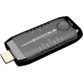 10x1 Wireless Group Meeting Presentation System, Wireless HDMI Transmitter and Receiver for Small Meeting Room, One Receiver with Up to 10 Transmitters (WJEXT15-3, 1 Transmitter Included)